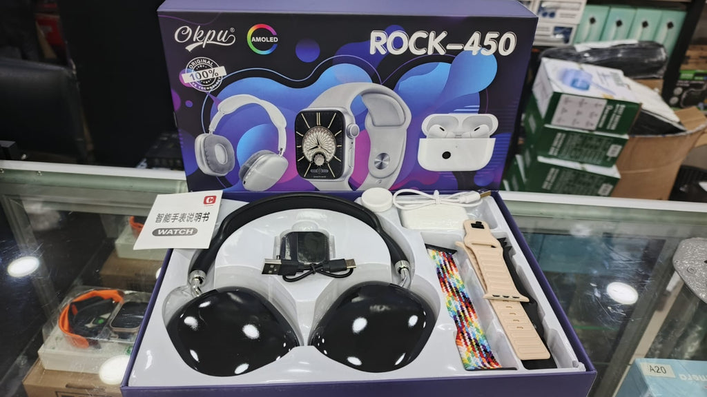 Súper Combo ROCK-450 — Reloj + Diadema Bluetooth al Mejor Precio