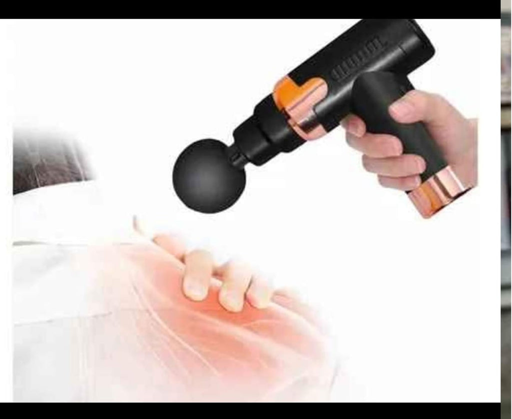 Pistola de Masaje Percutiva — Reduce el Dolor y Relaja tus Músculos en Minutos